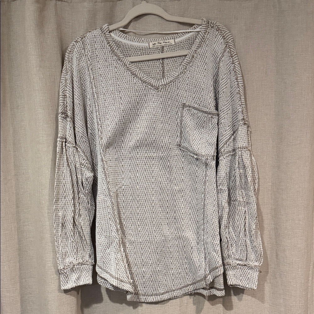 FP Patterned Long Sleeve Top